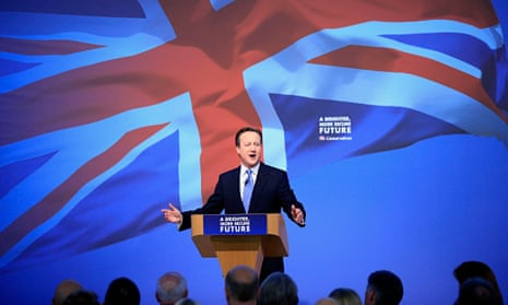 David Cameron at the launch of Conservative 2015 manifesto