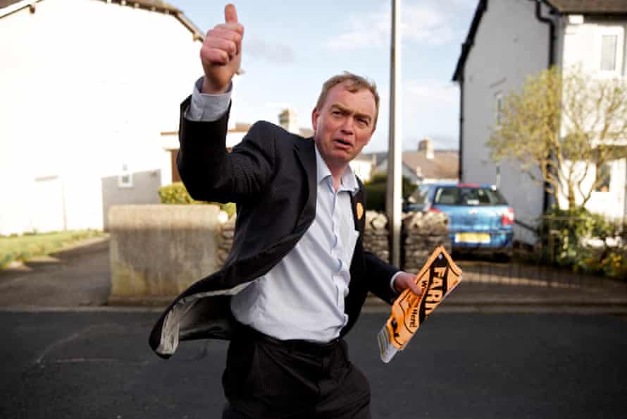 Tim Farron canvassing in Kendal