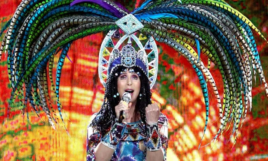 Cher in concert at the Saddledome, Calgary, Canada.