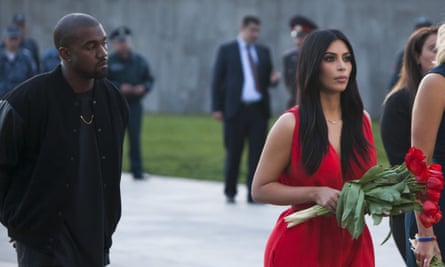 Kim Kardashian and Kanye West visit the memorial to the victims of genocide in Yerevan, Armenia.