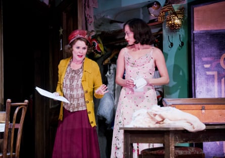 Imelda Staunton with Lara Pulver as her reluctant daughter Louise in Gypsy by Laurents, Styne and Sondheim.