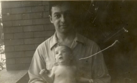 With his son Greg in 1944.