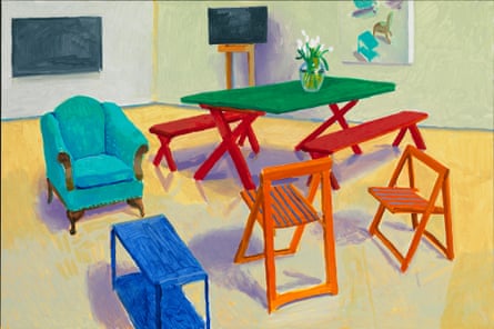 Studio Interior #2 2014 by David Hockney. Acrylic on canvas