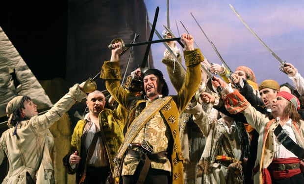 Steven Page, centre, as the Pirate King at the Gielgud theatre, London, in 2008.