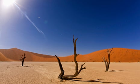 The Namib Desert, Namibia. The systematic extermination of around 80% of the Herero people and 50% o