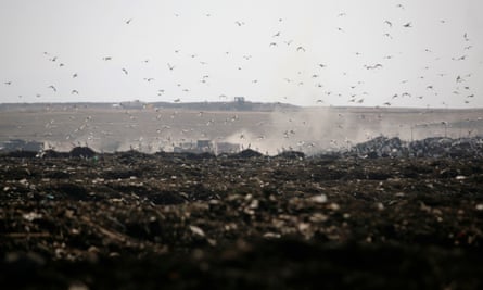 Bordo Poniente, a landfill on the outskirts of Mexico City