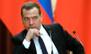 Russia's prime minister Dmitry Medvedev