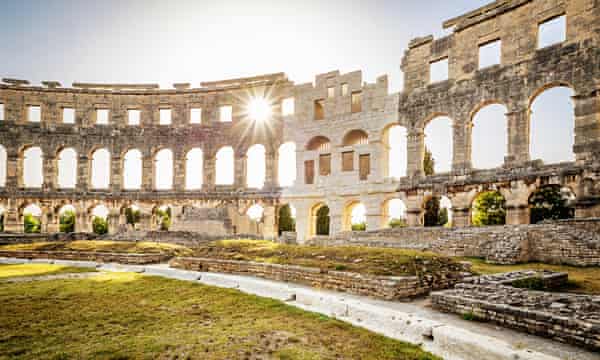 antigo anfiteatro Pula, Croácia