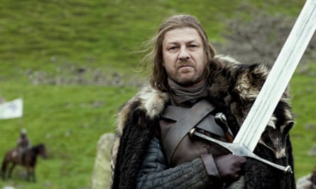 Sean Bean as Eddard Stark in Game of Thrones ... the closest the series has to a hero.