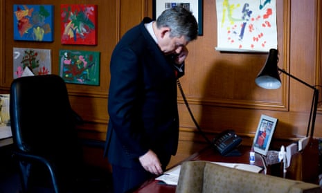 Gordon Brown takes the phone call from Nick Clegg that decided his resignation after the 2010 election.