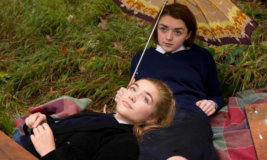 Maisie Williams and Florence Pugh in The Falling