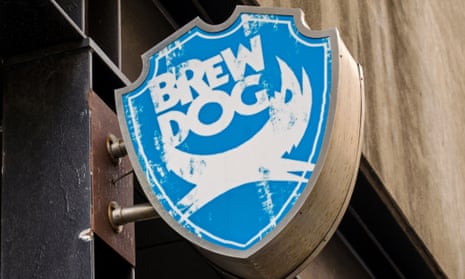 BrewDog pub sign in the Cowgate area of Edinburgh's Old Town.