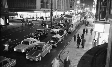 London’s Oxford Street in 1965.