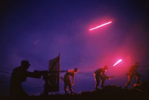 1964 Tracer fire lights the night sky as US and South Vietnamese forces conduct  operations