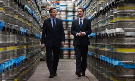 David Cameron and George Osborne visit the Marston's Brewery in Wolverhampton.