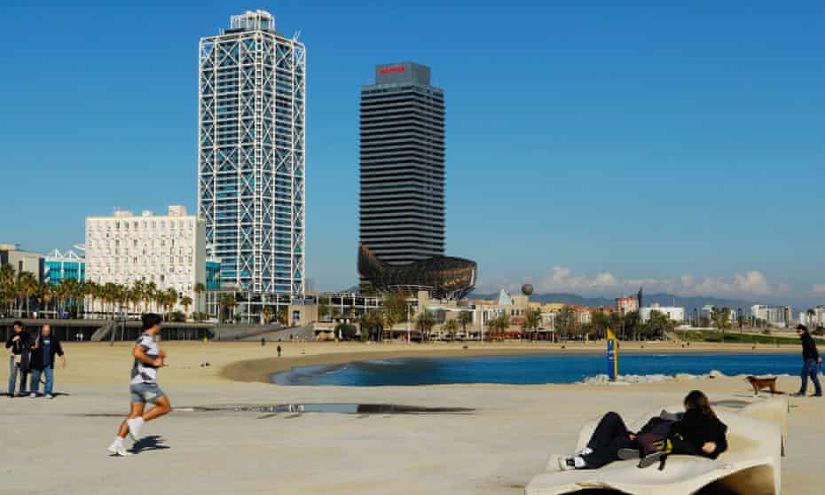 Barcelona's beach: Regulations prohibited nudity in the city in 2011.