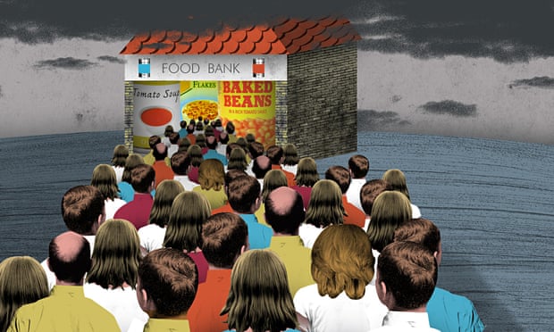Food bank illustration by Nate Kitch 