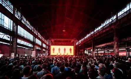 Kraftwerk playing Nuit Sonores Festival last year
