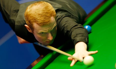 Anthony McGill in action during his second round match in the World Championship in Sheffield.