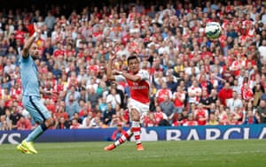 Front left Alexis Sánchez. Perhaps not quite as startling in the second half of the season as the first but a hugely impressive first campaign in England all the same. With Mesut Özil also showing his value and beginning to link intuitively with the Chilean, Arsenal’s policy of spending large chunks of money on established performers is starting to bear fruit. Sanchez is a great all-round entertainer with an unerring finish.