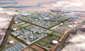 The masterplan for Masdar City, Abu Dhabi.