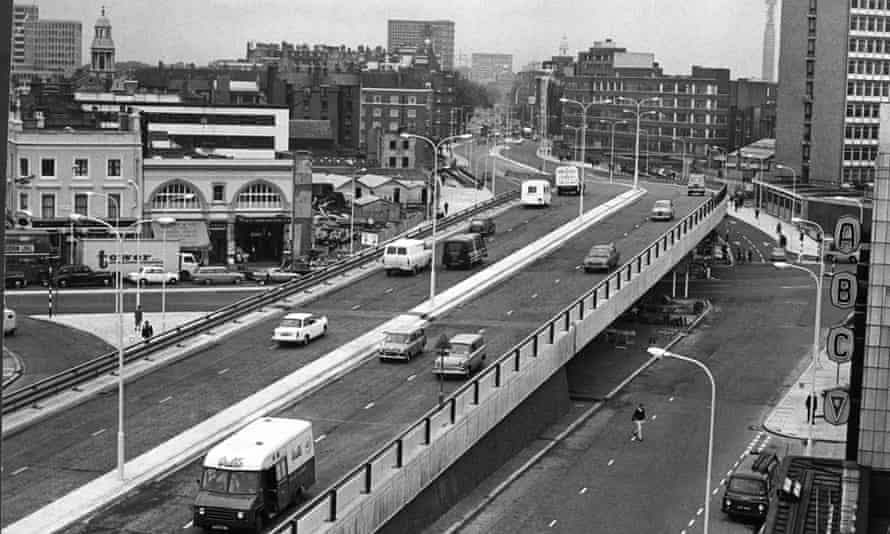 Back to the future? London’s Edgware Road flyover at its opening in 1967.