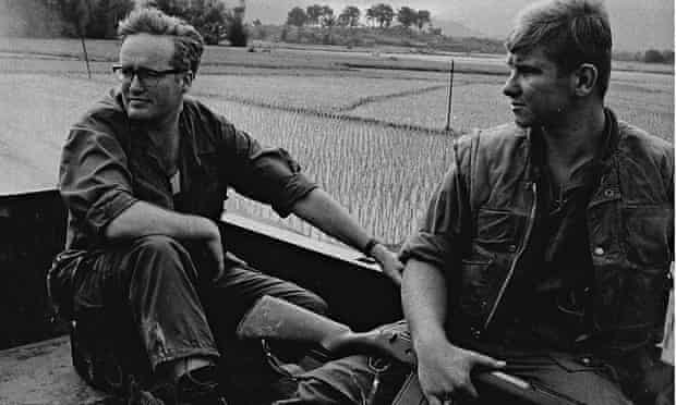 Richard West, left, in Vietnam. He produced some of his finest work reporting on the war and its aftermath
