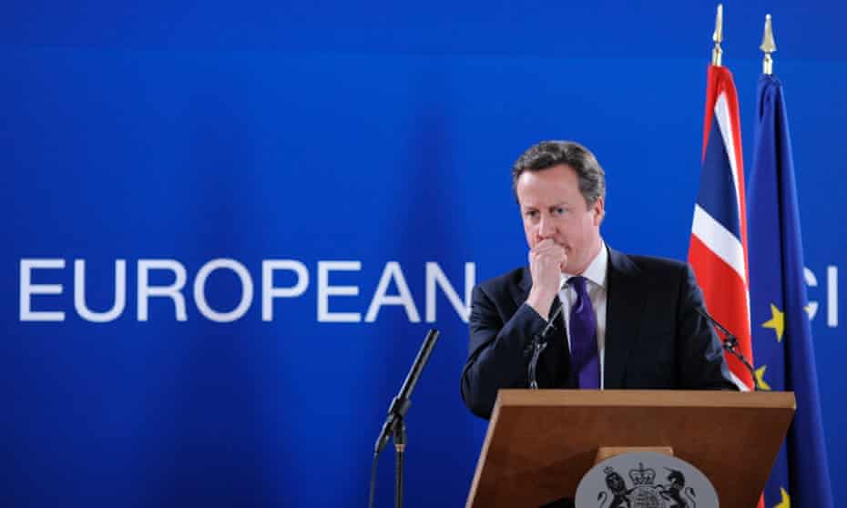 David Cameron in Brussels. The Conservatives have promised a national referendum on EU membership if they win the general election.