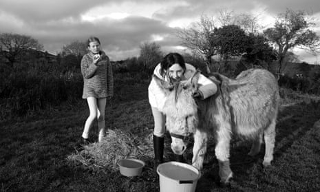 Snapshot: Molly Davies, right, and her friend Maeve with Mildred the donkey in 2005