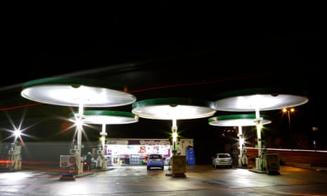 The Grade-II listed BP petrol station designed by Eliot Noyes in the 1960s in Birstall, England