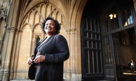 Diane Abbott outside parliament in 2010.