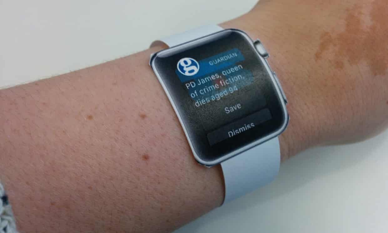 Watch on wrist