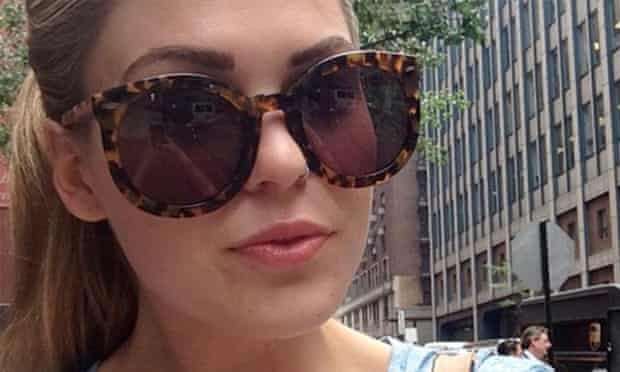 Belle Gibson in sunglasses