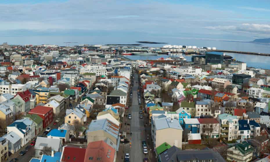 Housing in capital city of Reykjavik, Iceland. 