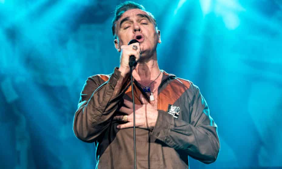 Morrissey performs on stage at Volkswagen Arena on December 17, 2014 in Istanbul, Turkey