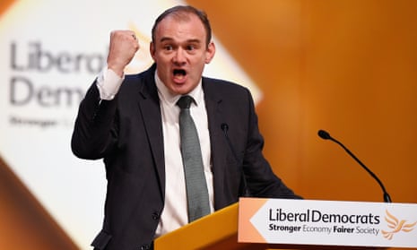 Ed Davey at the Lib Dem autumn conference in Glasgow.