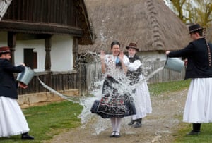 Szenna, Hungary Locals celebrate Easter with the traditional Watering of the Girls, a fertility ritual rooted in Hungary's pre-Christian past