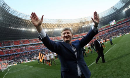 Rinat Akhmetov, owner and president of FC Shakhtar Donetsk.
