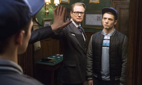 Suits two sir ... Colin Firth and Taron Egerton in Kingsman: The Secret Service.