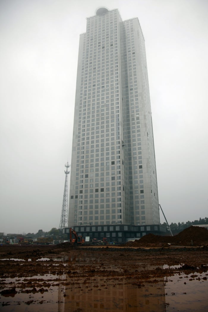 Chinese Construction Firm Erects 57 Storey Skyscraper In 19 Days China The Guardian