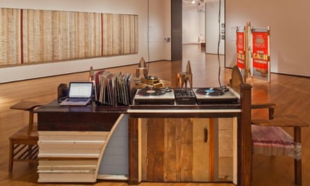 Theaster Gates's Listening Room, recreated in Seattle Art museum, 2011.