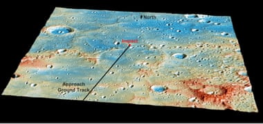 Details of MESSENGER's Impact Location mercury