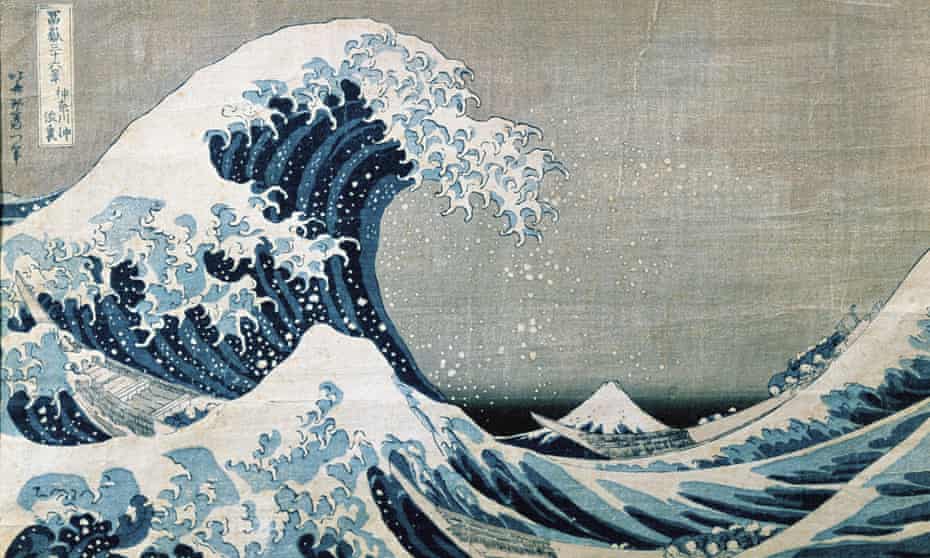 Beneath the Great Wave off Kanagawa, by Katsushika Hokusai, circa 1831.