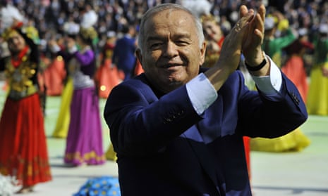 Uzbekistan's President Islam Karimov applauds during festivities in Tashkent in March 21 2015.
