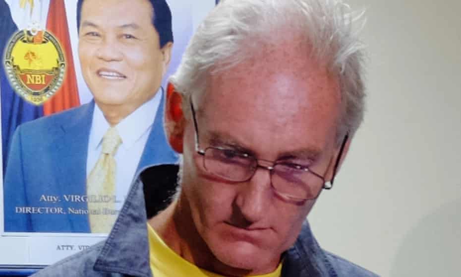 Peter Gerard Scully in custody in the southern Philippines city of southern island of Mindanao
