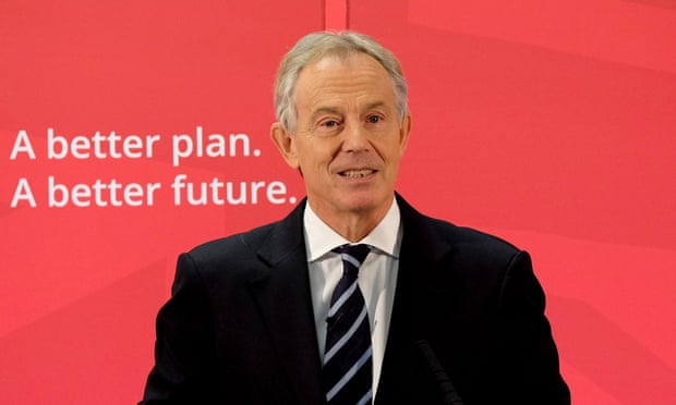 Former prime minister Tony Blair.