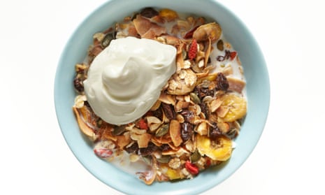 Thomasina Miers’ toasted coconut muesli with almonds and hazelnuts: ‘Toast the ingredients to bring out their flavour.’
