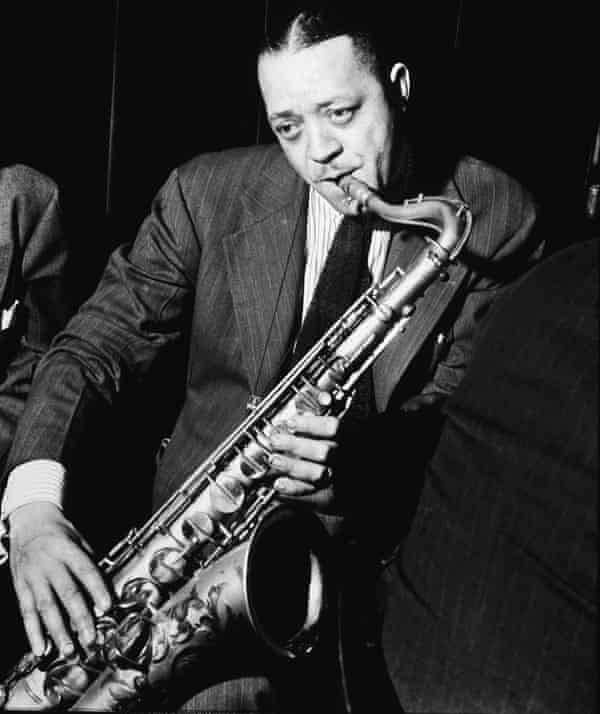 Sassofonista jazz americano Lester Young, New York City, dicembre 1940.