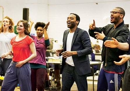 Chiwetel Ejiofor in rehearsal for Everyman