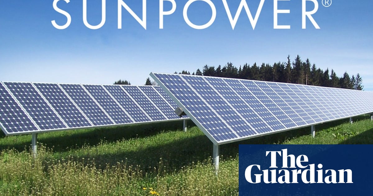 Sunpower Wins A World First For Solar Guardian Sustainable Business The Guardian